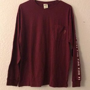 Long sleeve VS pink shirt